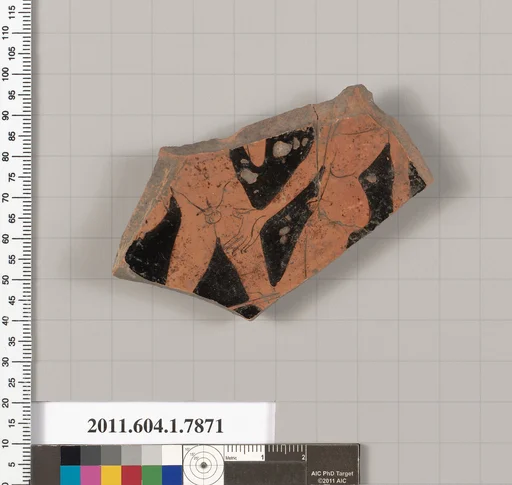 Terracotta fragment of a kylix (drinking cup)