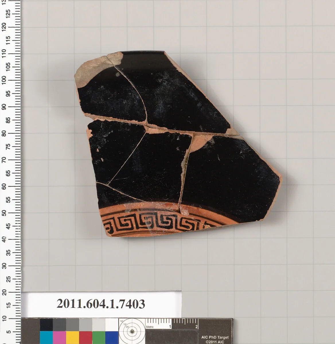 Terracotta fragment of a kylix (drinking cup) — Unknown