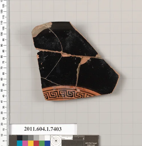 Terracotta fragment of a kylix (drinking cup)