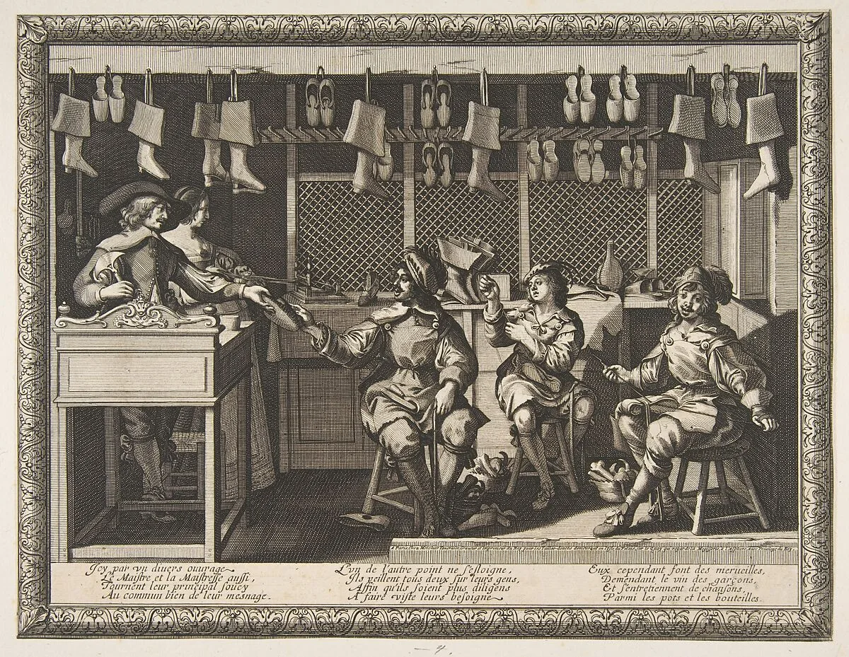 The Cobbler (Le Savetier) — Abraham Bosse|Melchior Tavernier