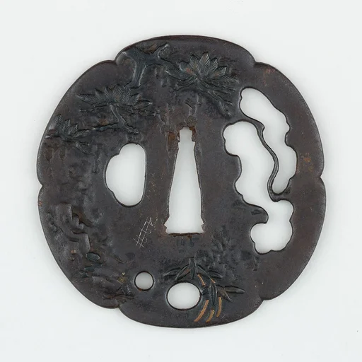 Sword Guard (<i>Tsuba</i>) With Pine Motif (松図鐔)