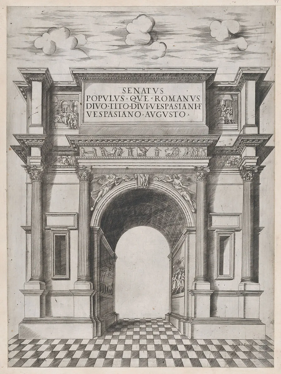 The Arch of Titus Speculum Romanae Magnificentiae) — Anonymous|Antonio Salamanca