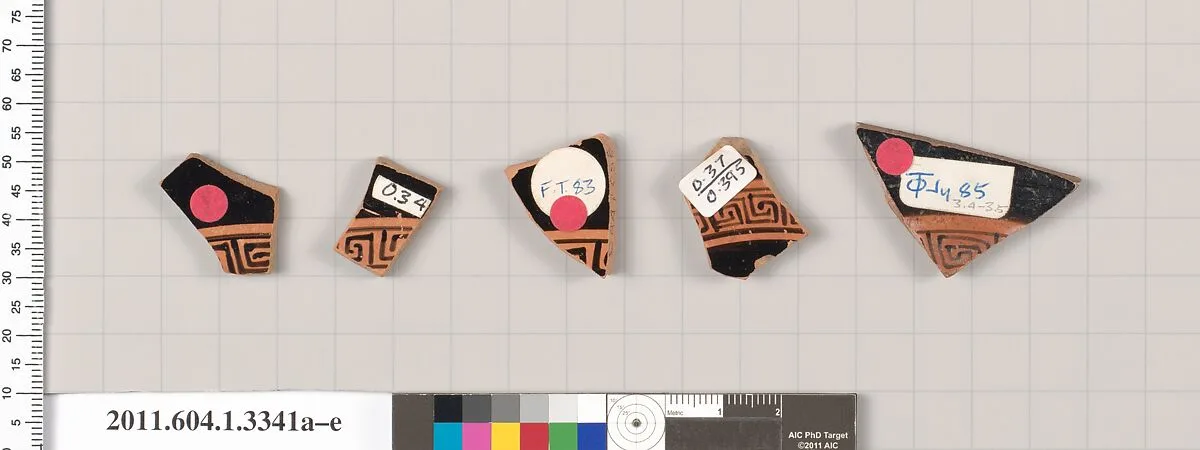 Terracotta fragments of kylikes (drinking cups) — Unknown