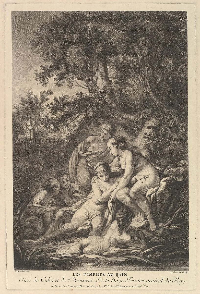 Les Nimphes au Bain (The Nymphs at the Bath) — Jean Ouvrier|François Boucher
