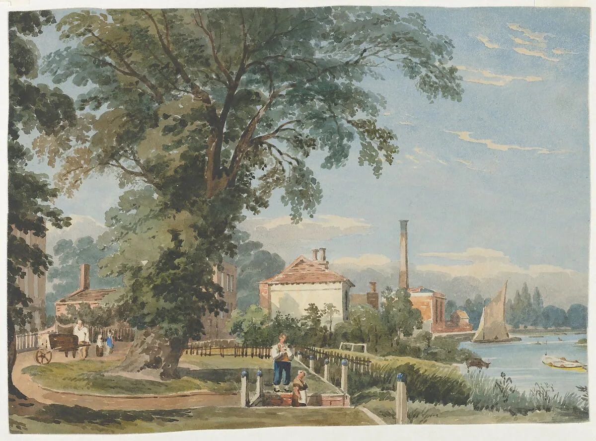 On the Thames at Hammersmith — John Varley
