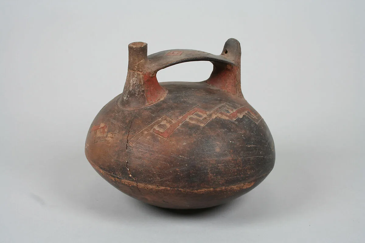 Double Spout and Bridge Bottle with Bird — Unknown
