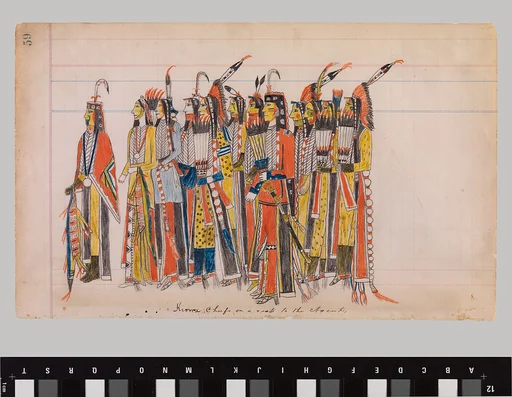 Kiowa Chiefs on a Visit to the Agent