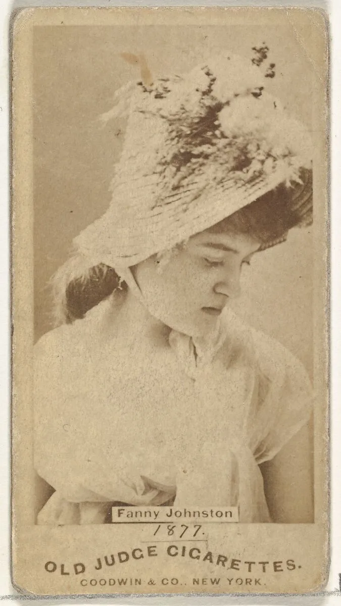 Fanny Johnston, from the Actors and Actresses series (N171) for Old Judge Cigarettes — Goodwin & Company