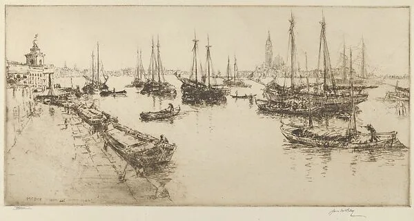 Shipping in the Giudecca Canal — James McBey
