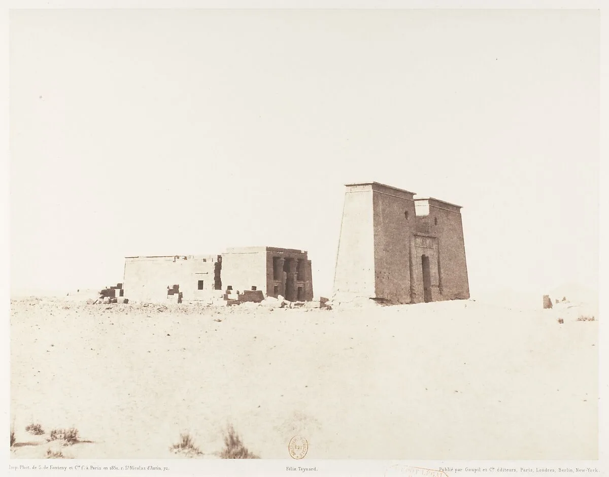 Dakkeh (Pselcis), Vue Générale du Temple — Félix Teynard|Imprimerie Photographique de H. de Fonteny et Cie