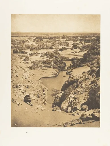 Vue cavalière de la seconde cataracte, prise du haut de Djebel-Aboucir