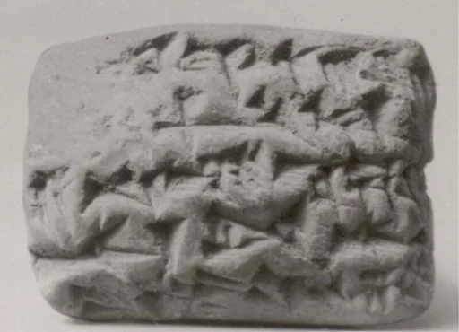 Cuneiform tablet: receipt of silver for a wash-bowl