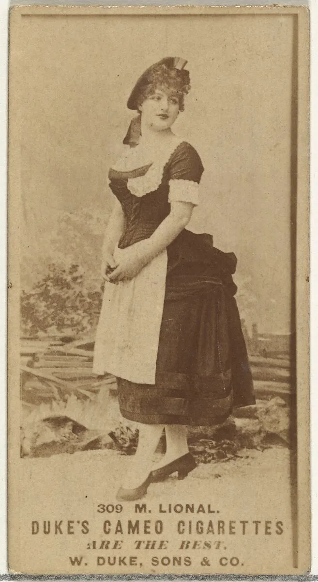 Card Number 309, M. Lional, from the Actors and Actresses series (N145-5) issued by Duke Sons & Co. to promote Cameo Cigarettes — W. Duke, Sons & Co.