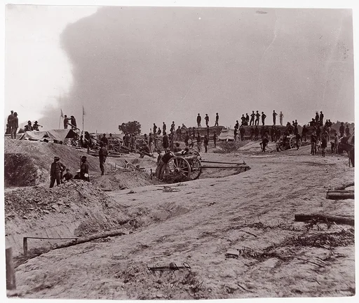 [Outer Line of Confederate Fortifications, in Front of Petersburg, Virginia, Captured by 18th Army Corps]
