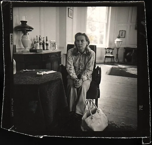 [Caroline Blackwood Lowell, Seated at Table, England]