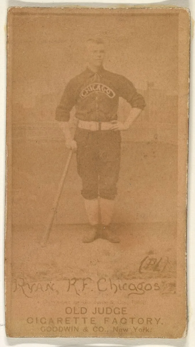 Ryan, Right Field, Chicago, from the Old Judge series (N172) for Old Judge Cigarettes — Goodwin & Company
