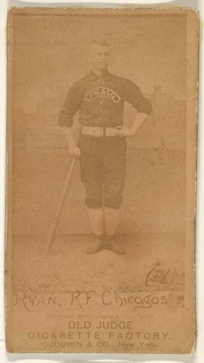Ryan, Right Field, Chicago, from the Old Judge series (N172) for Old Judge Cigarettes