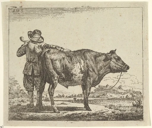 Young Herdsman with a Bull, from Different Animals