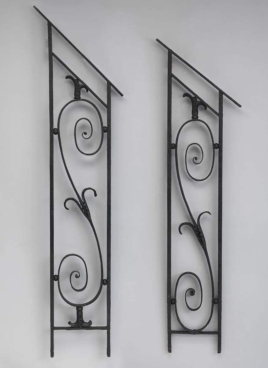 Pair of iron balusters — Unknown