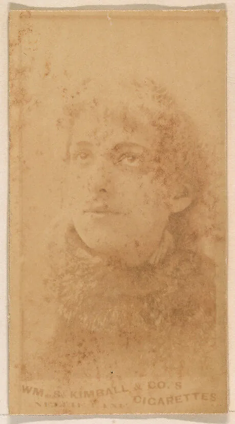 Portrait of Actress, from the Actresses series (N203) issued by Wm. S. Kimball & Co. — William S. Kimball & Company