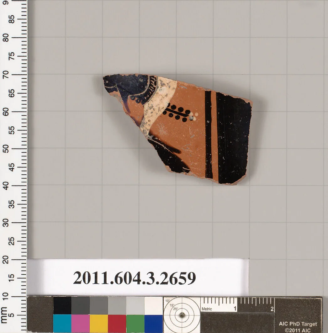Terracotta fragment of an olpe (jug) — Unknown