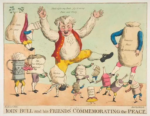 John Bull and His Friends Commemorating the Peace