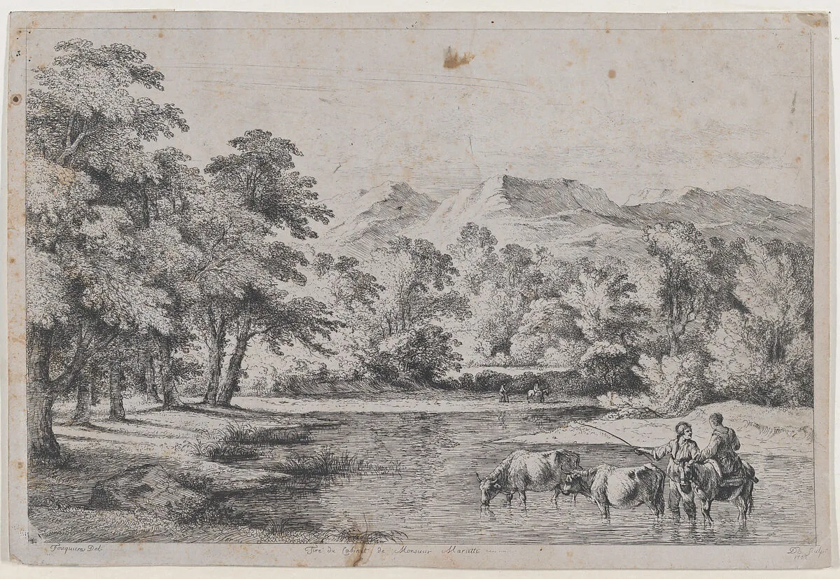 Landscape after Fouquières — Jean Jacques de Boissieu|Joseph François Foulquier