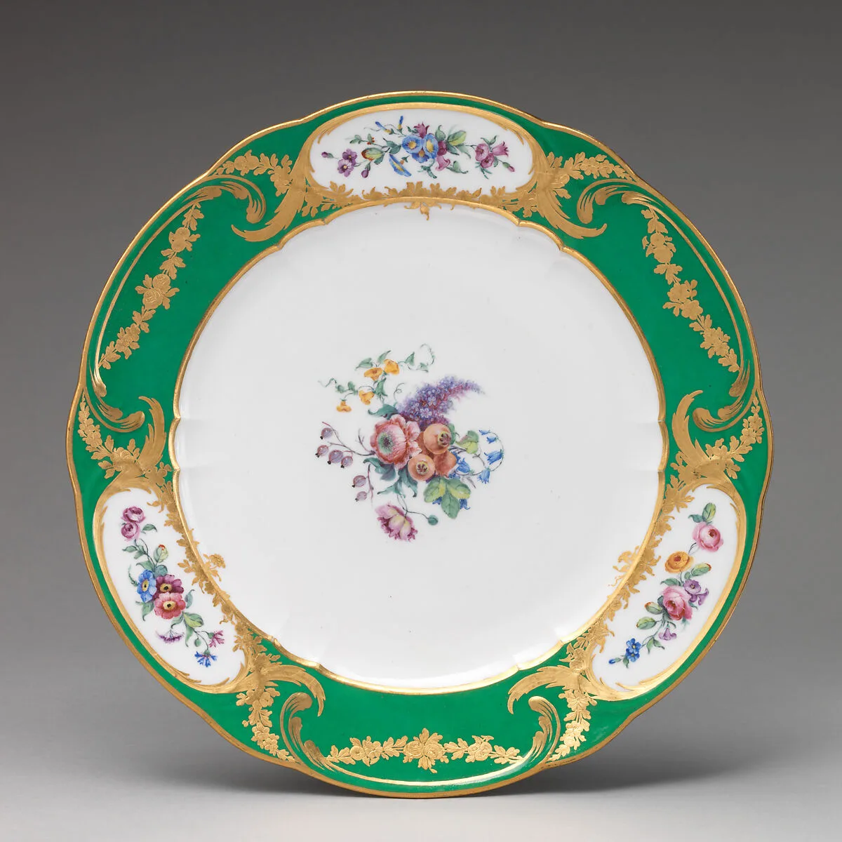 Plate (Assiette à palmes) (1 of 102) (part of a service) — Sèvres Manufactory|Vincent Taillandier