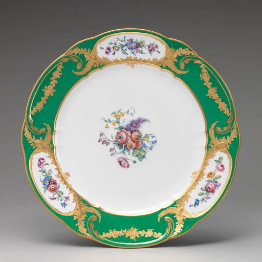 Plate (Assiette à palmes) (1 of 102) (part of a service)