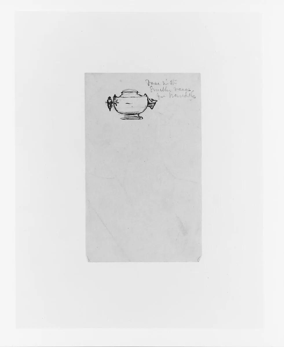 Study for a Vase (from Sketchbook) — John Quincy Adams Ward