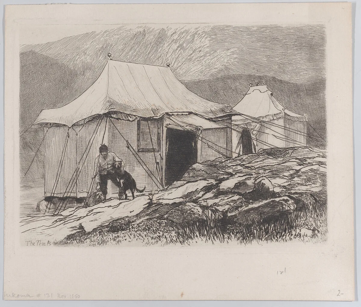 The Tents, from "The Portfolio" — Sir Hubert von Herkomer
