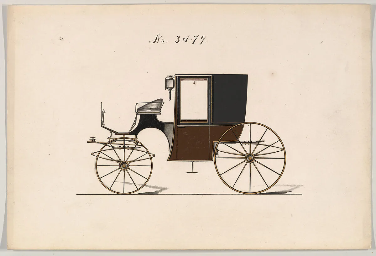 Design for Brougham, no. 3479 — Brewster & Co.
