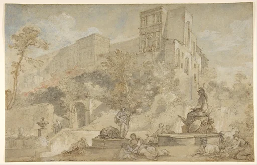 The Fountain of Rome at the Villa d'Este, Tivoli