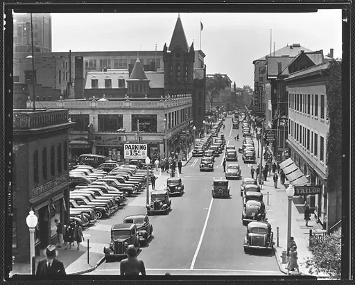 [Fairfield Avenue, From Elevated Position, Bridgeport, Connecticut]
