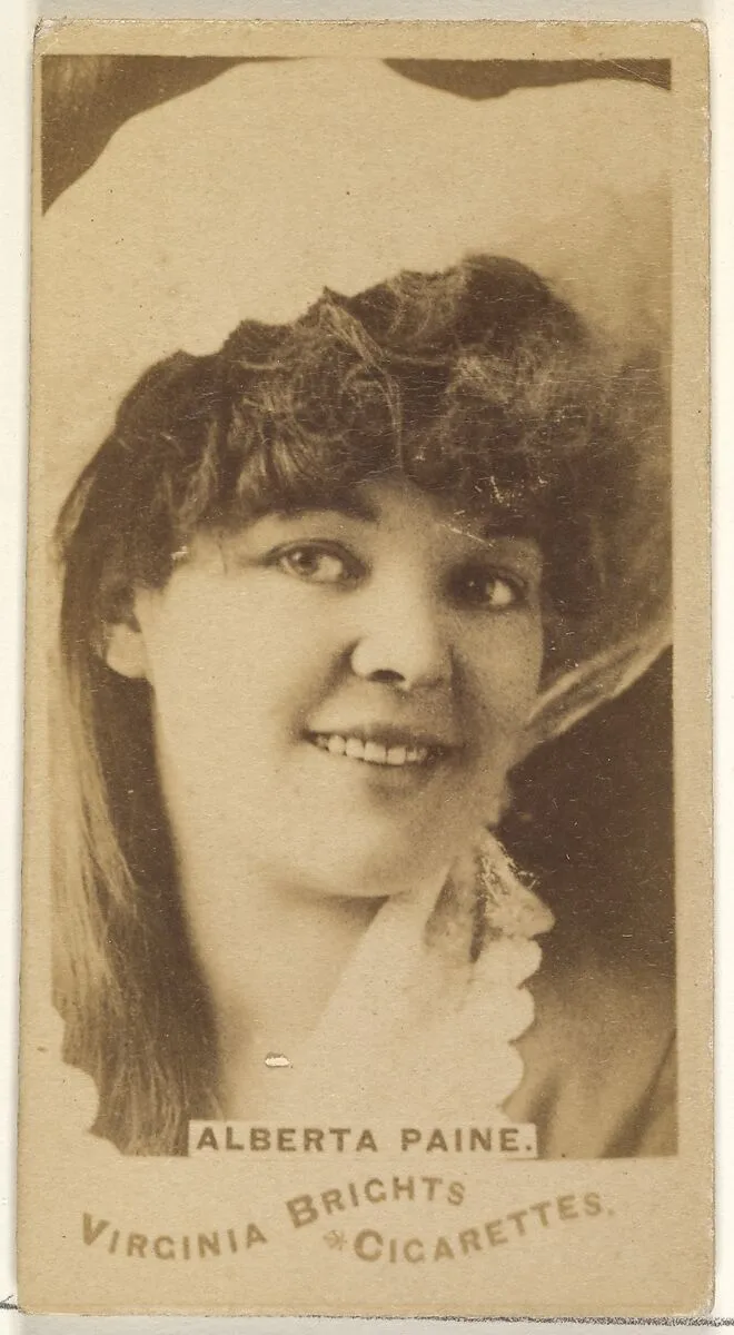 Alberta Paine, from the Actors and Actresses series (N45, Type 1) for Virginia Brights Cigarettes — Allen & Ginter