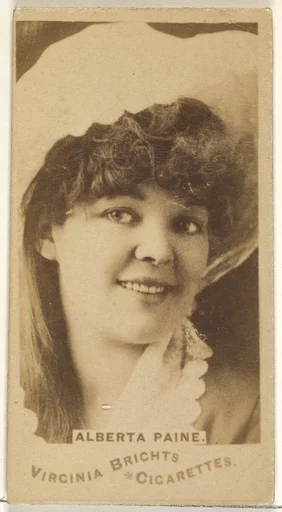 Alberta Paine, from the Actors and Actresses series (N45, Type 1) for Virginia Brights Cigarettes