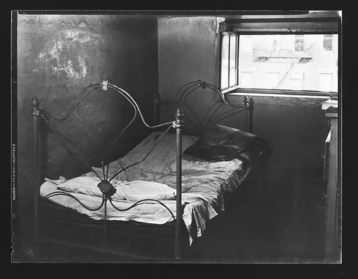 [Bedroom in Boarding House on Hudson Street, Residence of John Cheever, New York City]