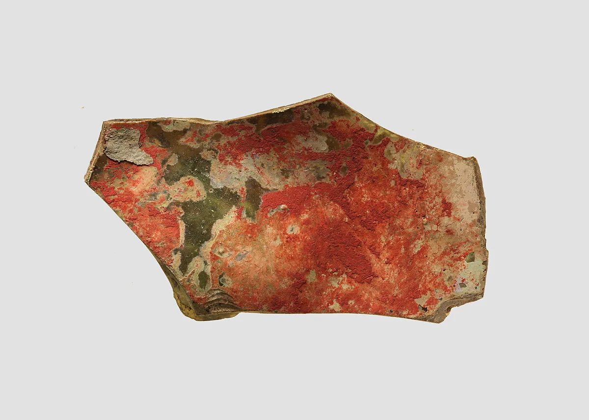 Glass vessel fragment — Unknown