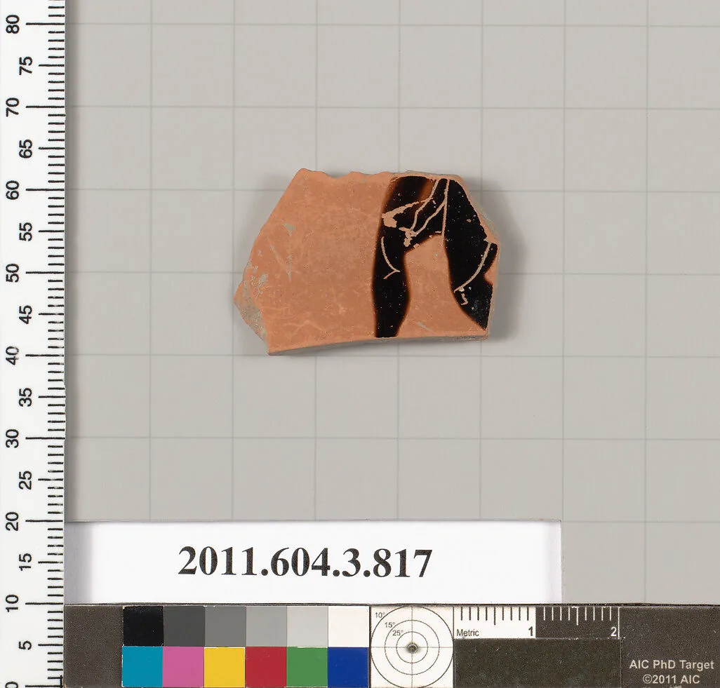 Terracotta fragment of a lekythos (oil flask) — Unknown