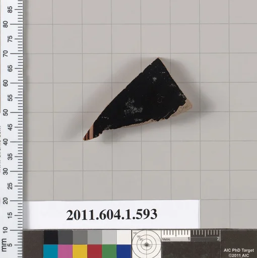 Terracotta fragment of a kylix (drinking cup)