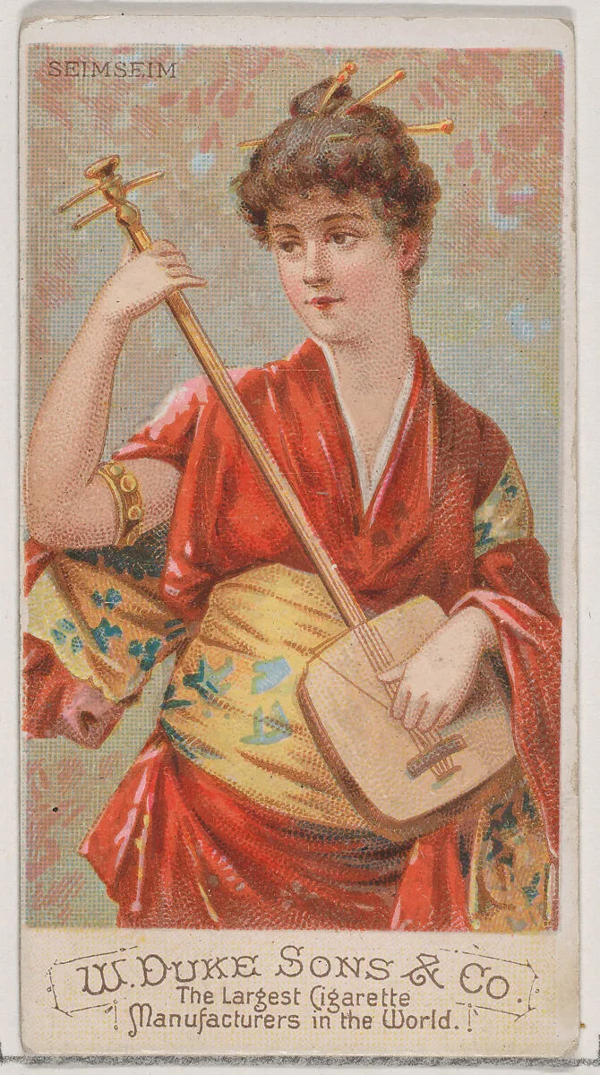 Seimseim, from the Musical Instruments series (N82) for Duke brand cigarettes — W. Duke, Sons & Co.|Schumacher & Ettlinger