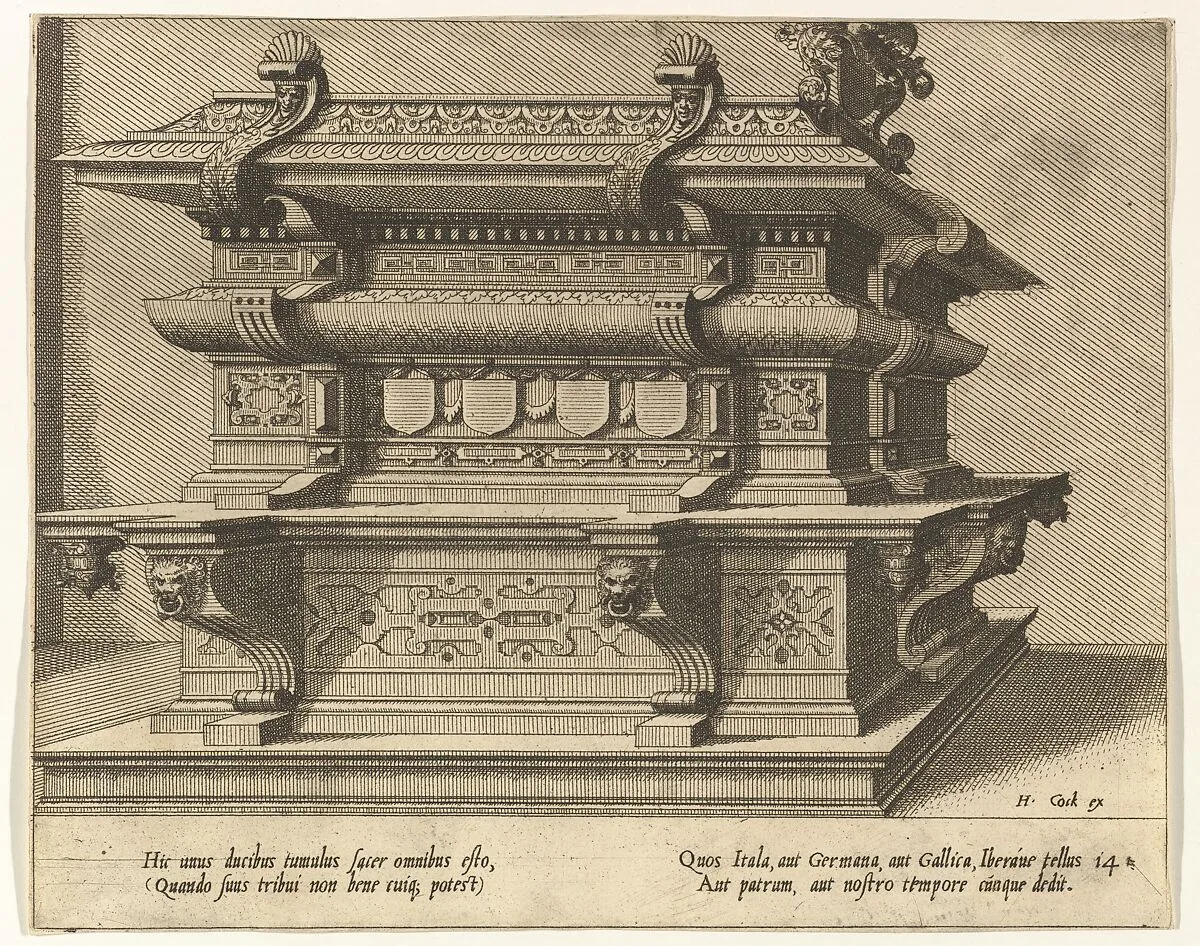 Cœnotaphiorum (14) — Hans Vredeman de Vries|Johannes van Doetecum I|Lucas van Doetecum|Hieronymus Cock