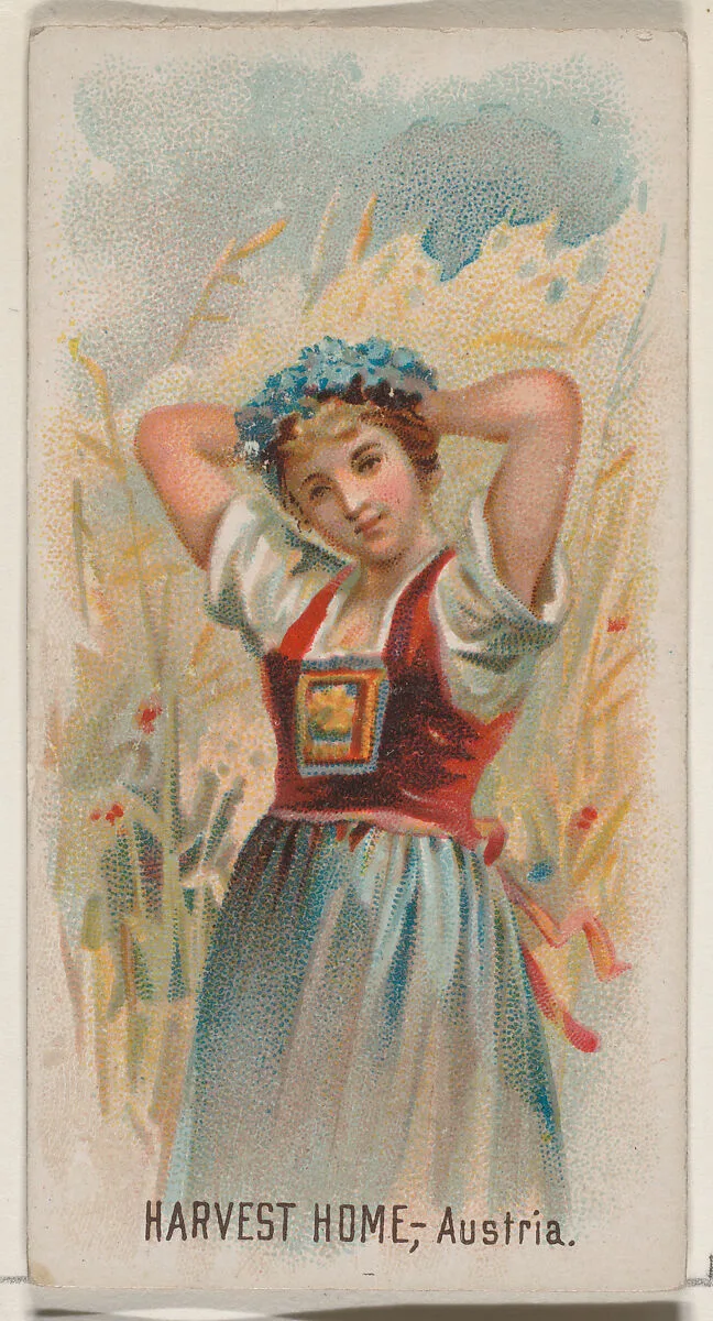 Harvest Home, Austria, from the Holidays series (N80) for Duke brand cigarettes — W. Duke, Sons & Co.|George S. Harris & Sons
