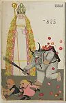 Saint Nicholas and Krampus Card (Nikolaus-Krampuskarte) — Wiener Werkstätte|Mela Koehler