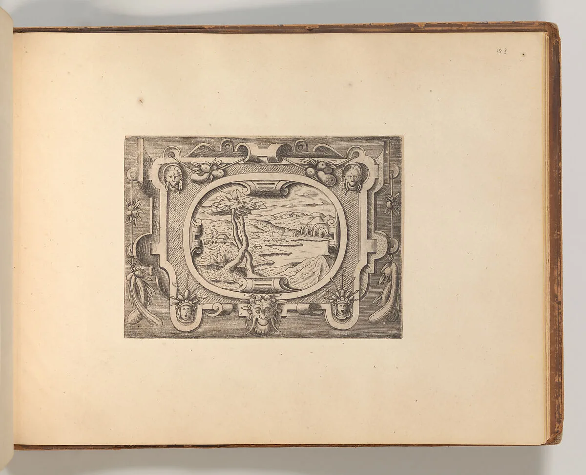 Series of Cartouches, in: Targhe ed altri ornati di varie e capricciose invenzioni (Cartouches and other ornaments of various and capricious invention, page 52) — Cornelis Bos