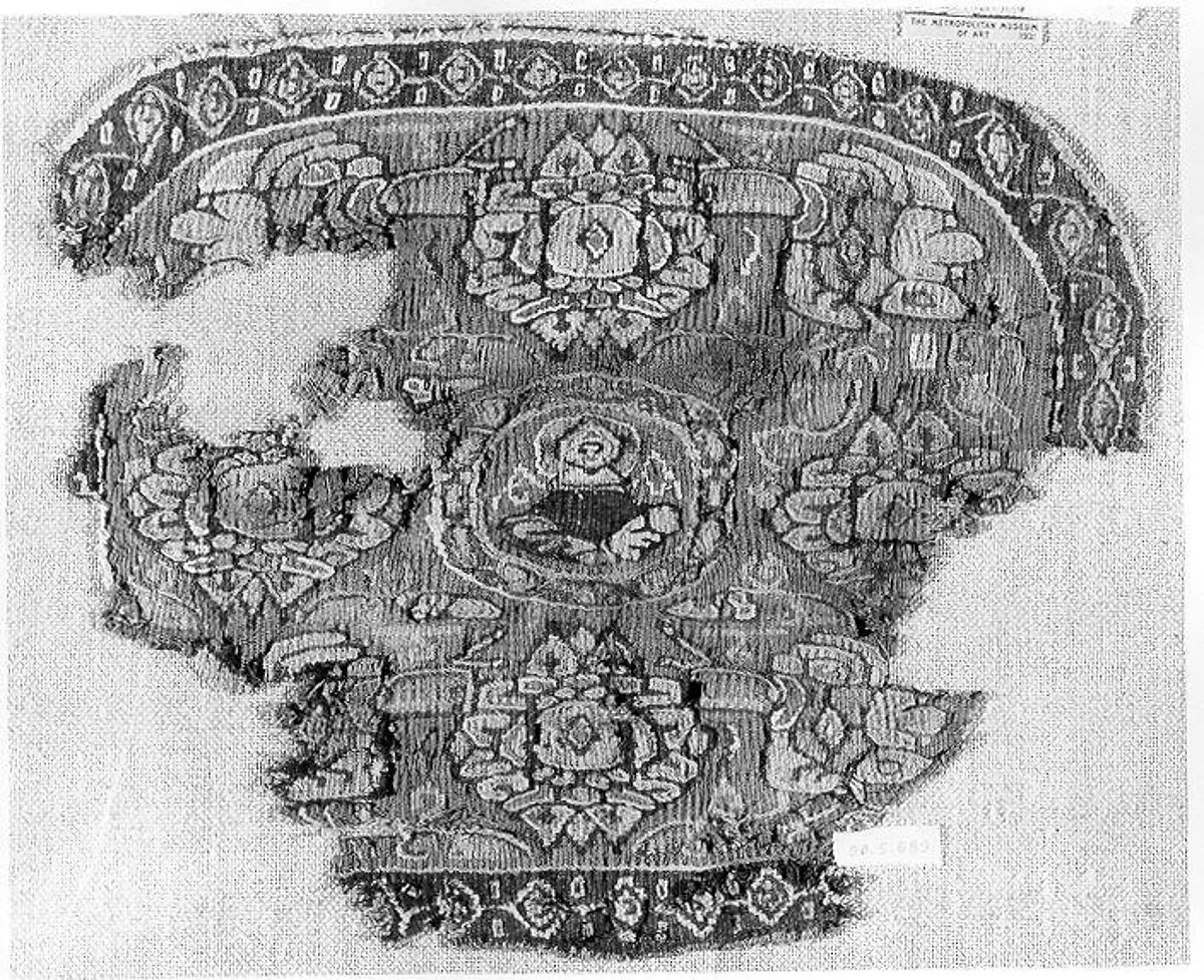 Tunic Ornament Showing Christ and the Virgin Flanked by Angels? — Unknown