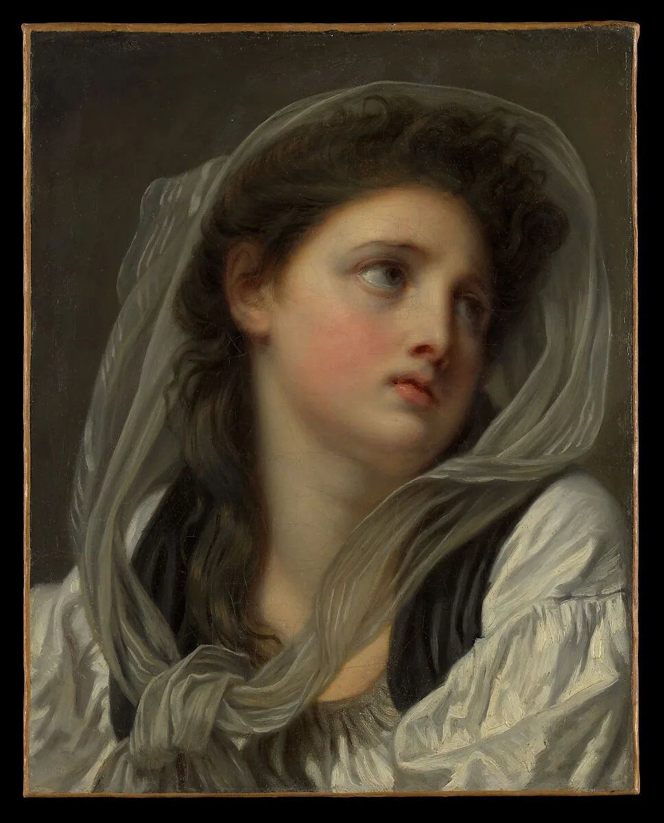 Head of a Young Woman — Jean-Baptiste Greuze