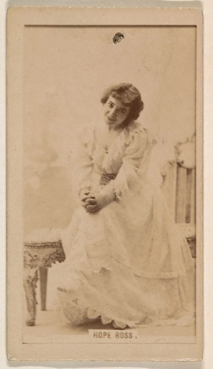 Hope Ross, from the Actresses series (N245) issued by Kinney Brothers to promote Sweet Caporal Cigarettes — Kinney Brothers Tobacco Company