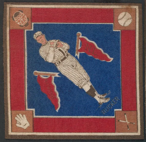 Nap Rucker, Brooklyn, National League from Baseball Players Felt Blanket series (B18) — Unknown