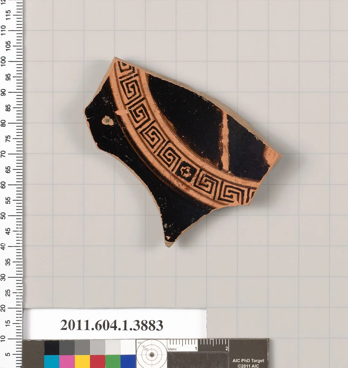 Terracotta fragment of a kylix (drinking cup) — Unknown